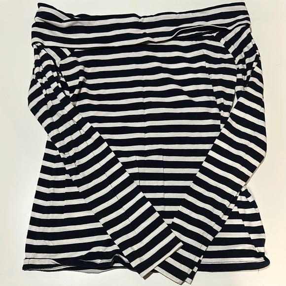 J. Crew Tops - EUC J. Crew Off the Shoulder Long Sleeve Shirt - Size S